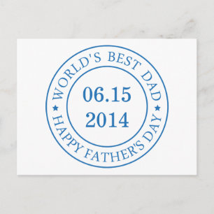 Carte Postale Personnaliser la date personnalisable - Bonne Fête