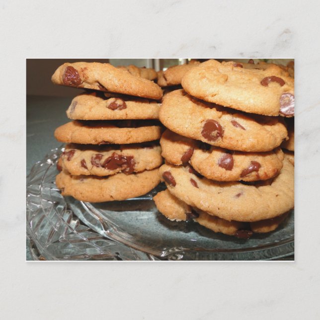 Carte Postale Personnaliser les biscuits dessert chocolat pépite (Devant)