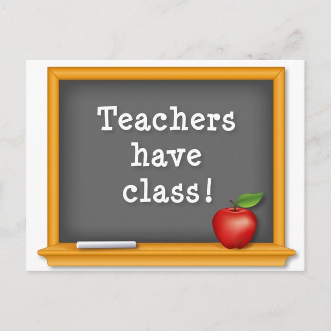 Carte Postale Personnaliser les enseignants ont classe : (Devant)