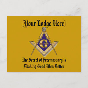 Carte Postale Personnaliser Masonic Lodge
