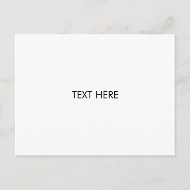 Carte Postale personnaliser, modifier le nom texte noir blanc (Devant)