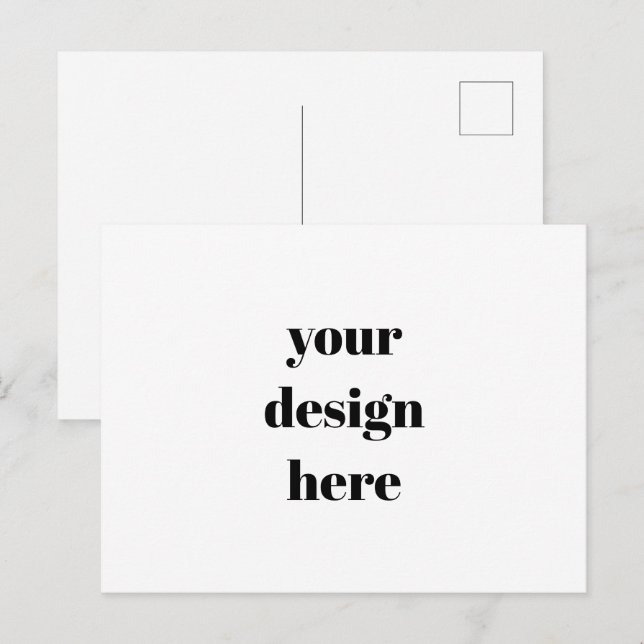 Carte Postale Personnaliser ou Customiser (Devant / Derrière)