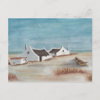 Carte Postale Personnaliser Pastel Cape Dessin de chalet