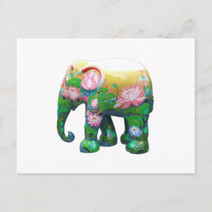 Carte Postale Personnaliser Safari Animalier Jungle Afrique Fleu