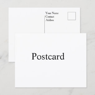 Carte Postale personnaliser simple coutume de base Semi-Brillant