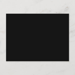 Carte Postale Personnaliser simple Noir couleur solide