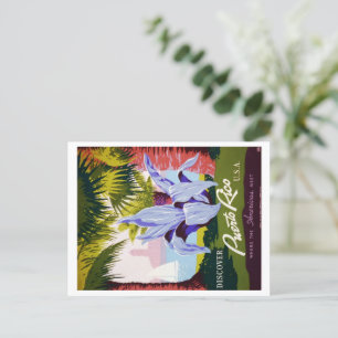 Carte Postale Personnaliser tropicale vintage Porto Rico Travel