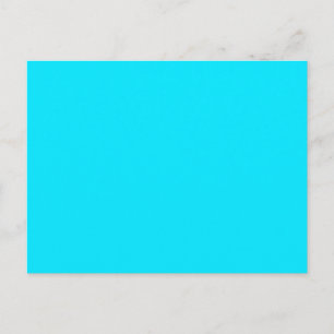 Carte Postale Personnaliser Turquoise Vibrant Sky Blue couleur