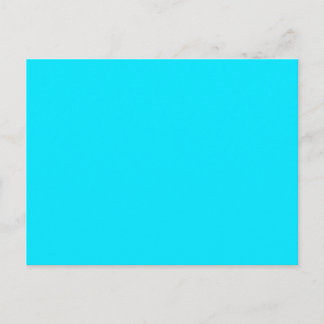 Carte Postale Personnaliser Turquoise Vibrant Sky Blue couleur