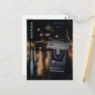 Carte Postale Personne de musique surréaliste