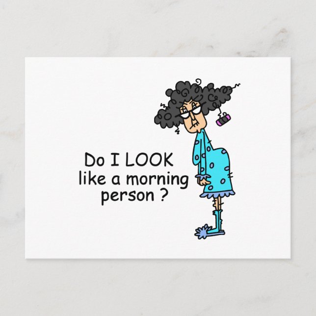 Carte Postale Personne Du Matin (Devant)