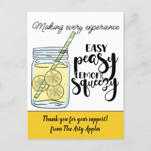 Carte Postale personnel merci cadeau recommandation volontaire c