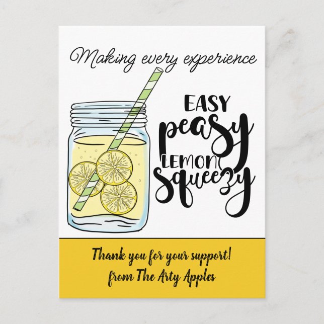 Carte Postale personnel merci cadeau recommandation volontaire c (Devant)