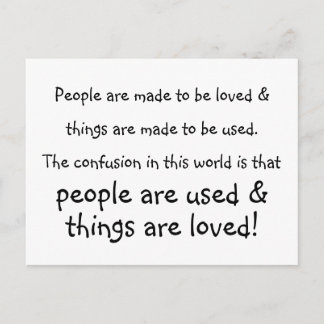 Carte Postale personnes et objets