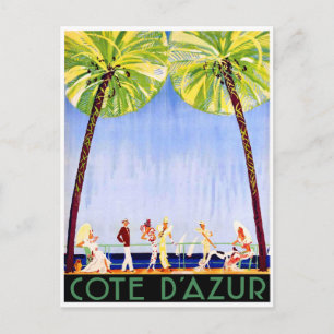 Carte Postale Personnes sur la riviera française, France
