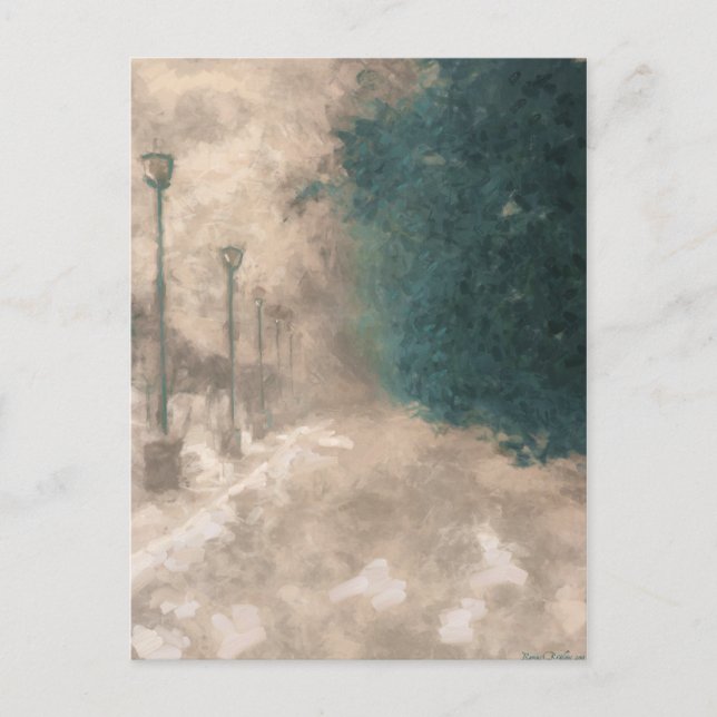 Carte Postale Perspective hivernale (Devant)