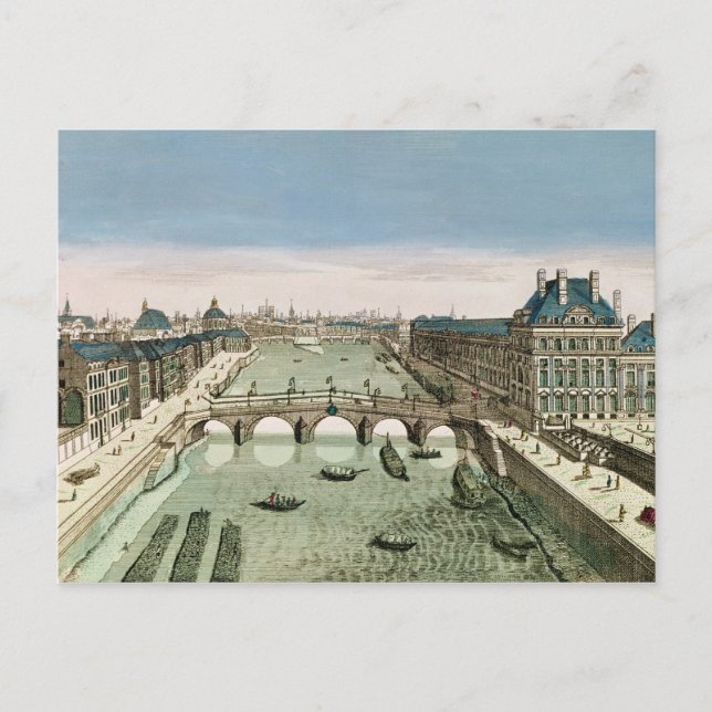 Carte Postale Perspective Paris depuis le Pont Royal (Devant)