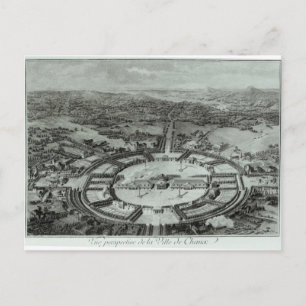 Carte Postale Perspective Vue de la ville de Chaux, c. 1804