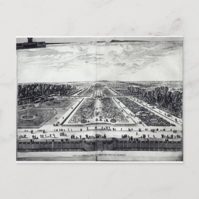 Carte Postale Perspective Vue sur le jardin (Devant)