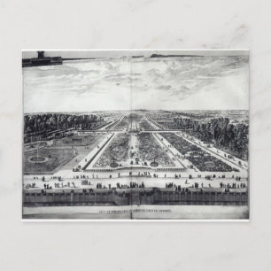 Carte Postale Perspective Vue sur le jardin