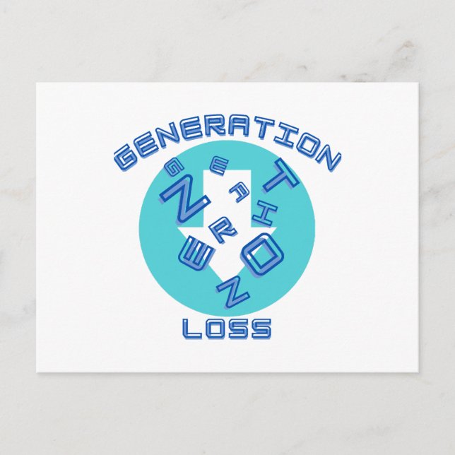 Carte Postale Perte de génération  (Devant)
