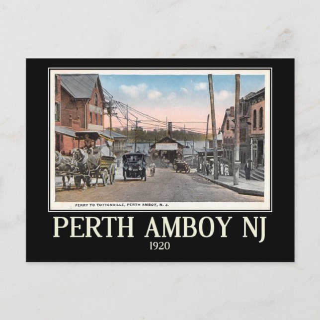 Carte Postale Perth Amboy, New Jersey, Vintage (Devant)