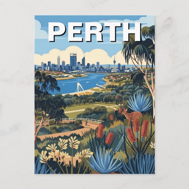 Carte Postale Perth King's Park Travel (Devant)