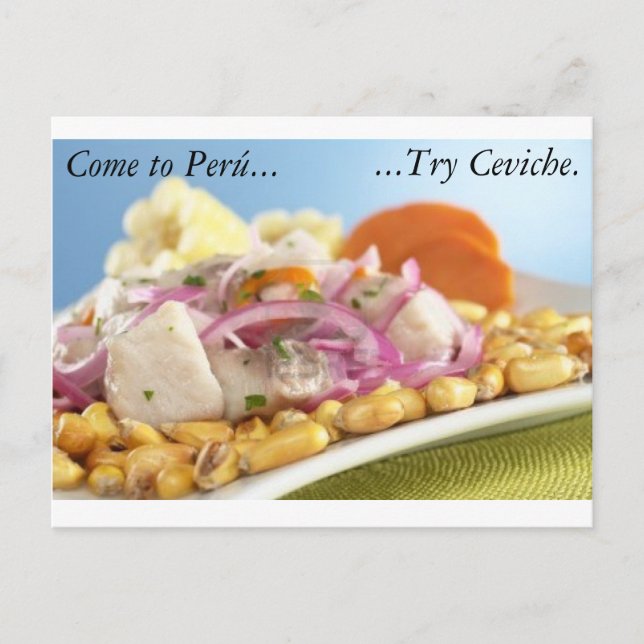 Carte postale péruvienne Ceviche (Devant)