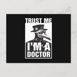 Carte Postale Pest Doctor Je suis Docteur Steampunk