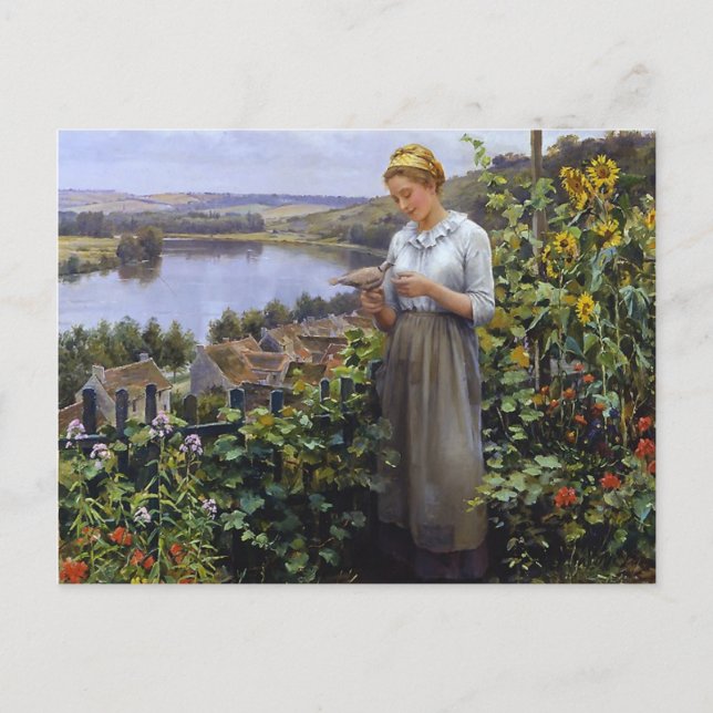 Carte Postale Pet Dove - Daniel Ridgway Knight (Devant)