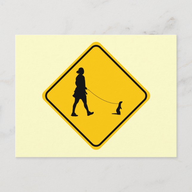 Carte Postale Pet Ferret Crossing (Devant)