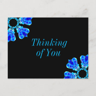 Carte Postale Pétales bleues