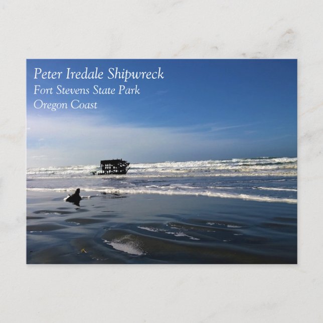 Carte Postale Peter Iredale Shipwreck, Côte de l'Oregon (Devant)