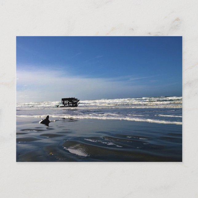 Carte Postale Peter Iredale Shipwreck, Côte de l'Oregon (Devant)