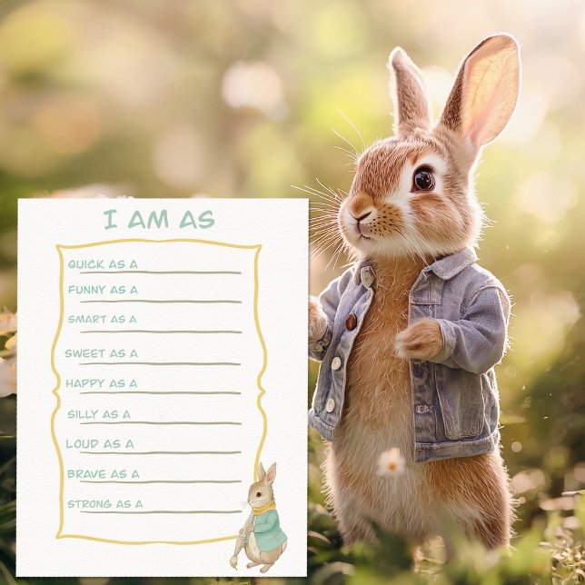 Carte Postale Peter Rabbit Anniversaire de enfant&Game (Créateur téléchargé)