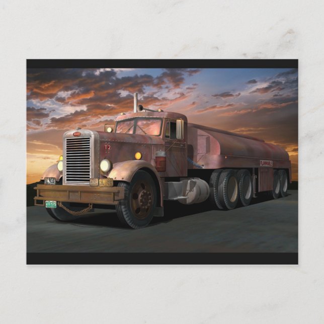 Carte postale Peterbilt "Duel Truck" (Devant)