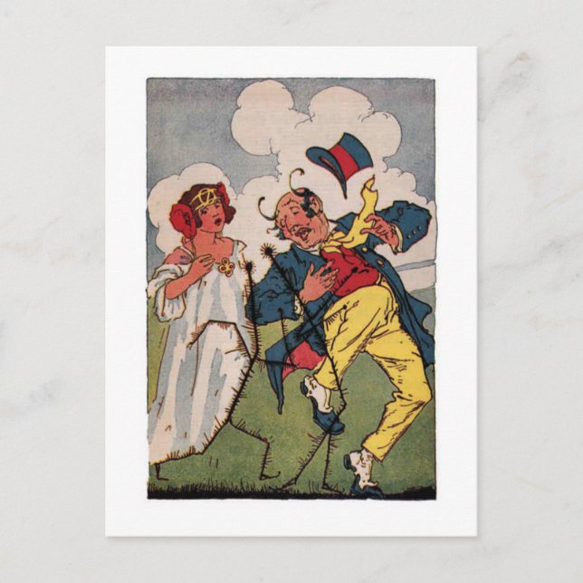 Carte Postale Petit Assistant vintage d'illustration Oz (Devant)