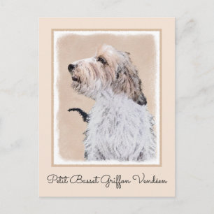 Carte Postale Petit Basset Griffon Vendéen Peinture - Chien Art