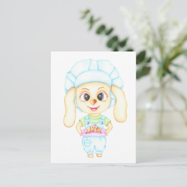 Carte Postale Petit boulanger (Debout devant)