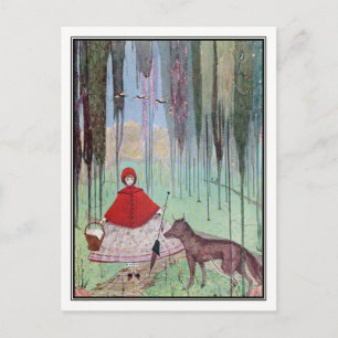 Carte Postale Petit chaperon rouge par Harry Clarke