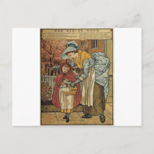 Carte Postale Petit chaperon rouge par Walter Crane 1845 ~ 1915