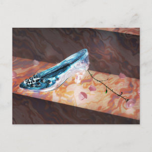 Carte Postale Petit Chaussure En Verre