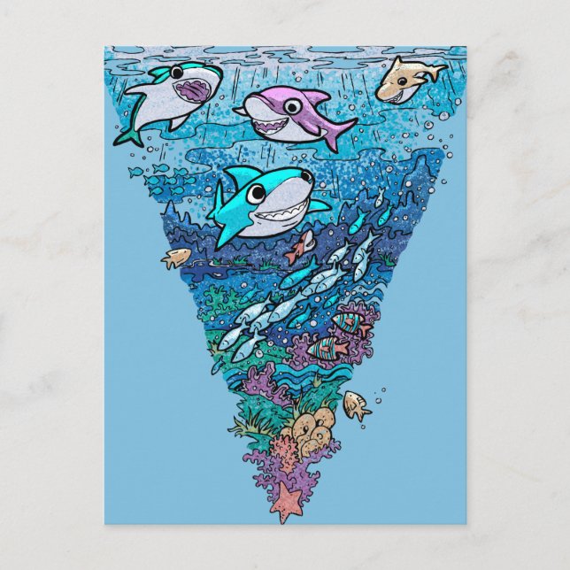Carte Postale Petit chien de requin (Devant)