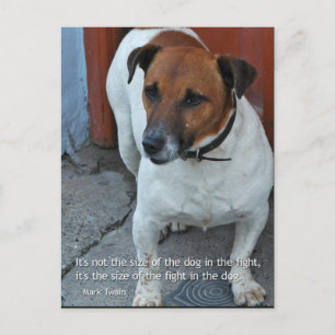 Carte Postale Petit Chien Grand Cœur