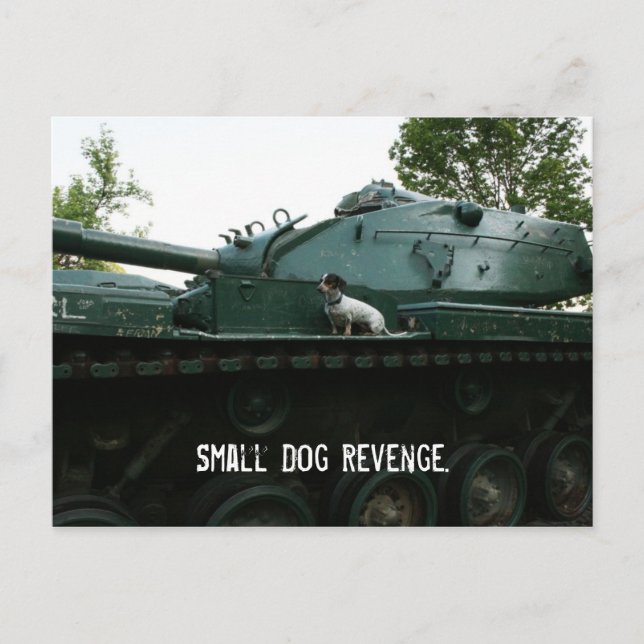 Carte Postale Petit Chien Revenge. (Devant)