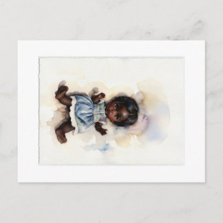Carte Postale Petit cœur, grands yeux : un souffle de nostalgie