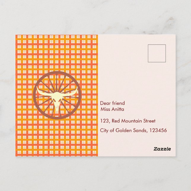 Carte Postale Petit cow-boy cool et cheval fête d'anniversaire (Dos)