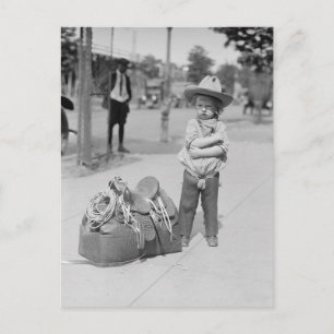 Carte Postale Petit Cowboy, 1923