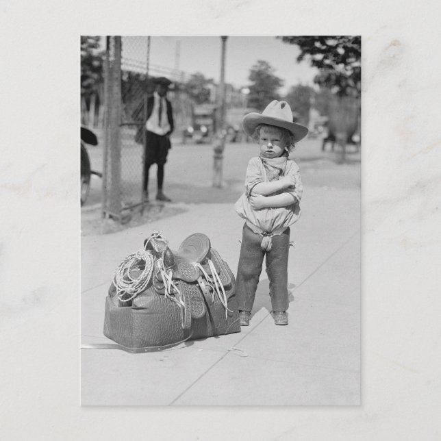 Carte Postale Petit Cowboy, 1923 (Devant)