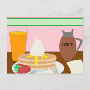 Carte Postale Petit déjeuner